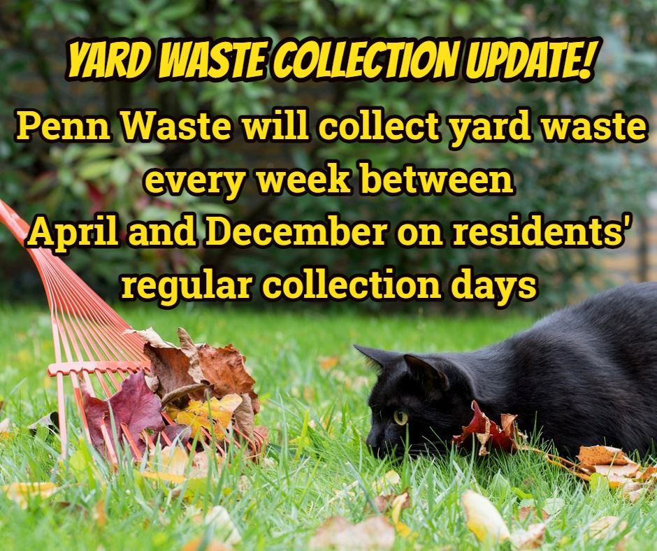 yard waste collectoin graphic