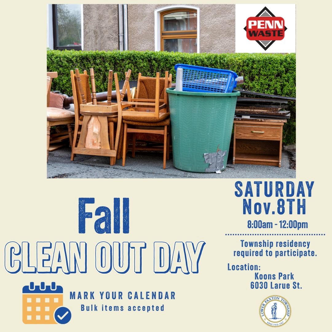 Nov 8 2025 Fall Clean Out day Lower Paxton
