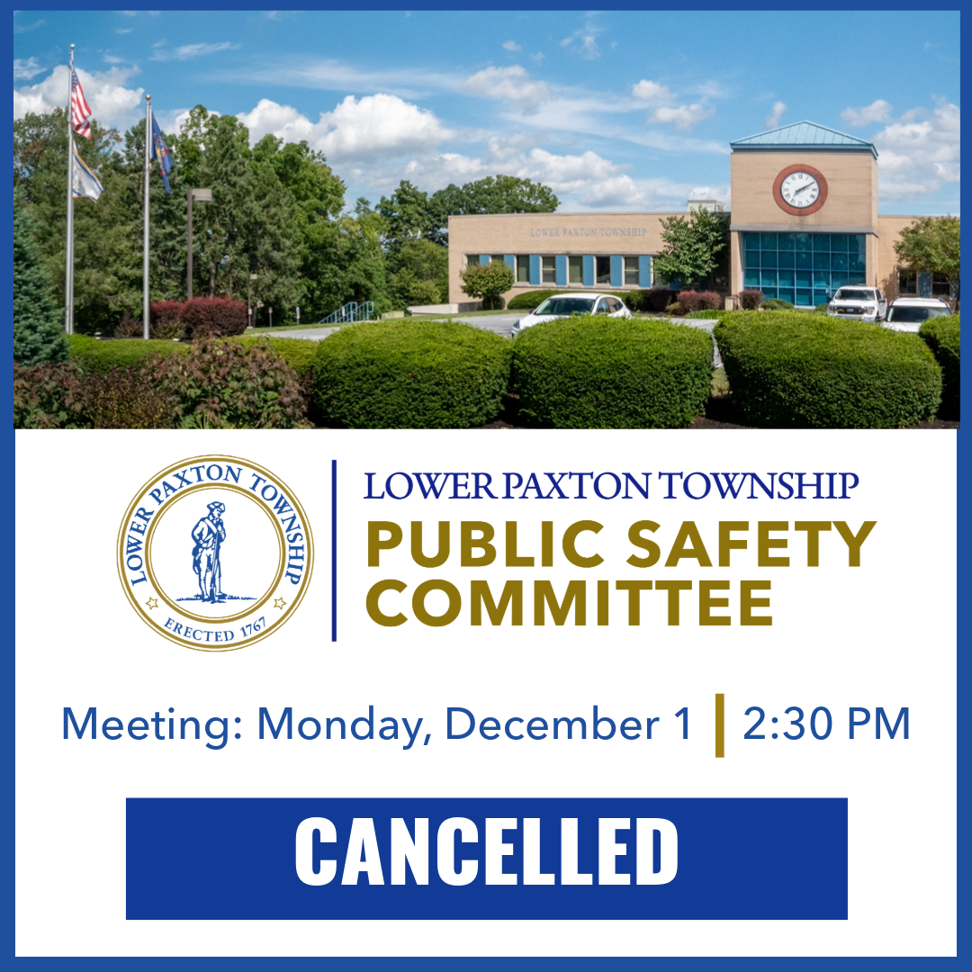 Dec 2 2025 Public Safety Committee Cancelled