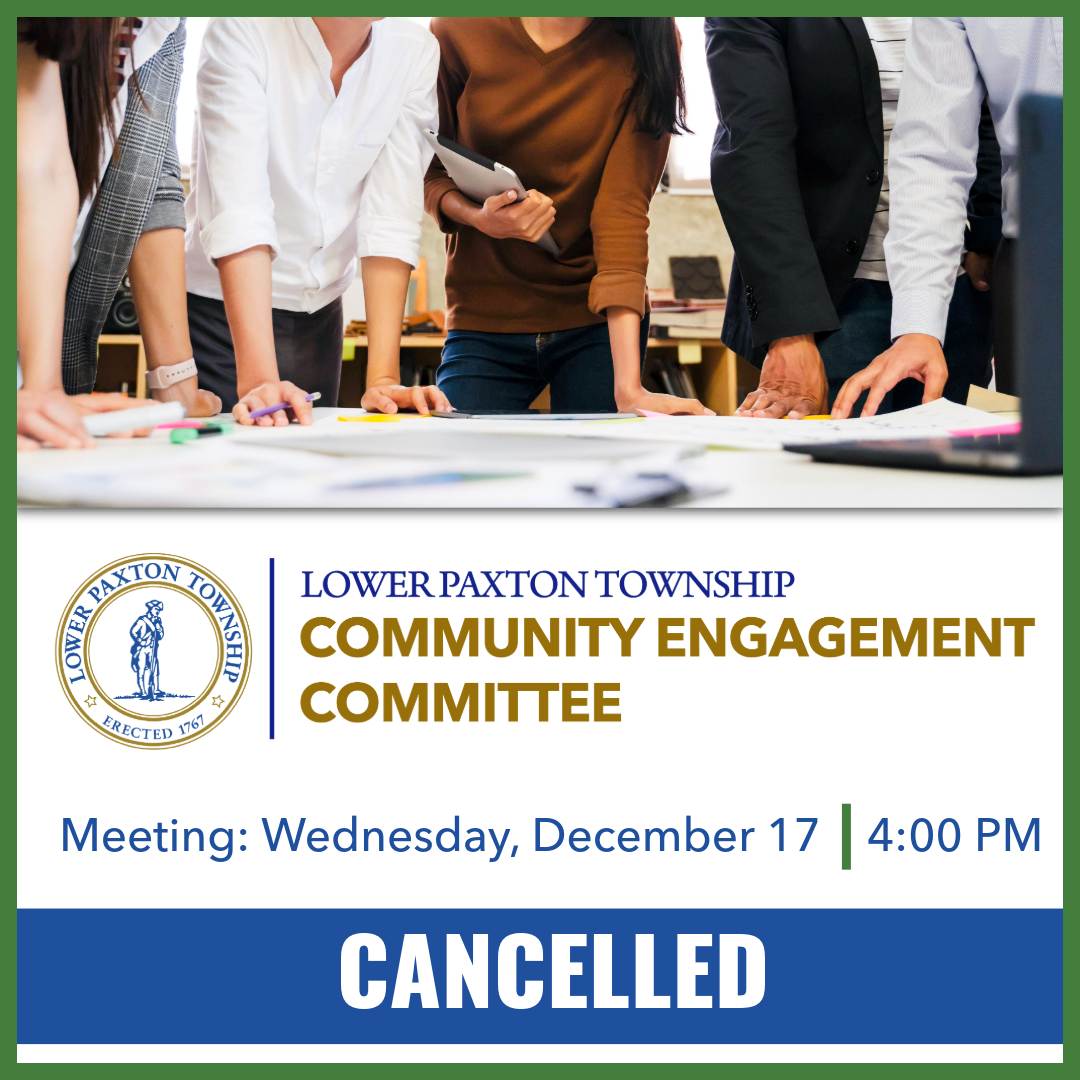 12/17 Community Engagement Committee Cancelled