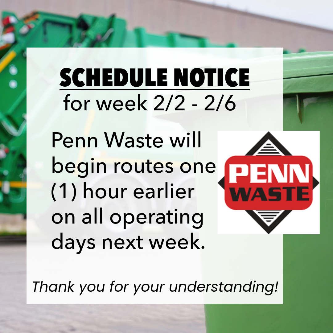 2-2 to 2-6 PA schedule notice