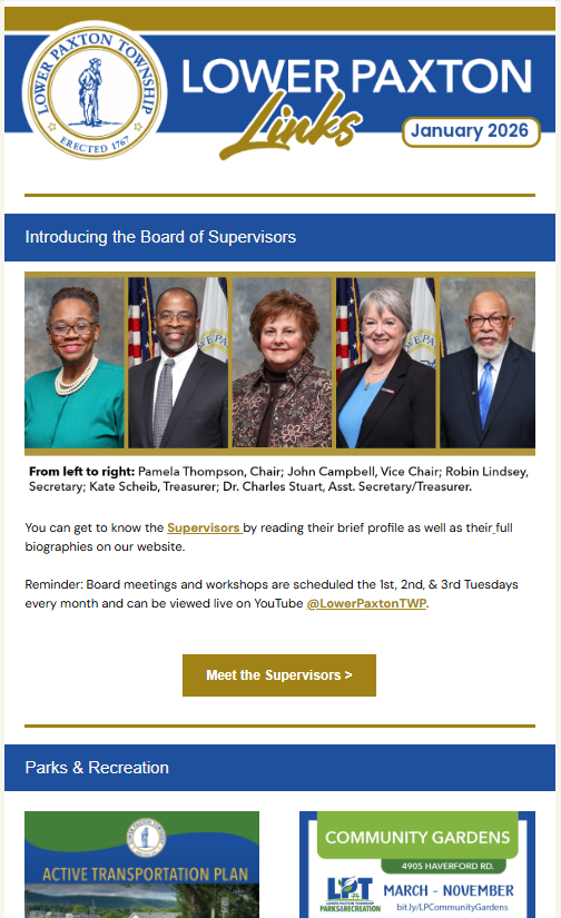 Lower Paxton Links enews