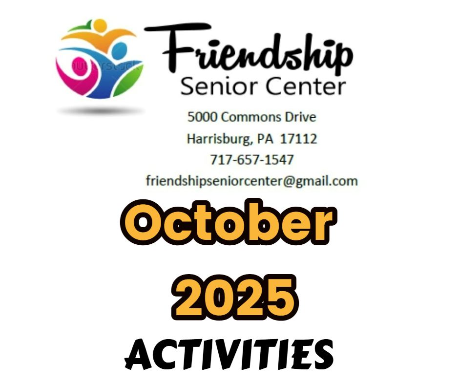 Senior Center Oct 2025 activities
